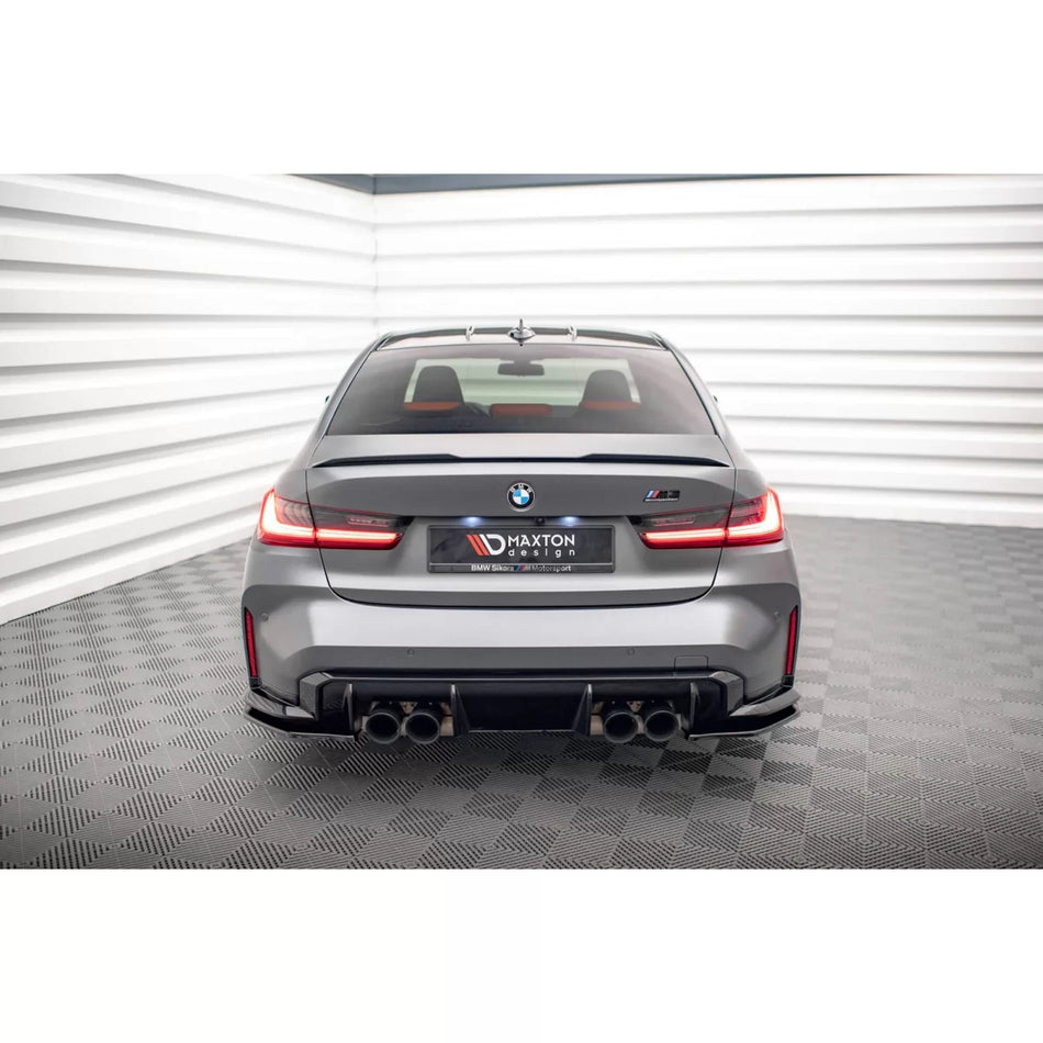 Prolunghe Laterali Posteriori VER2 Nere per BMW M3 G80 dal 2021