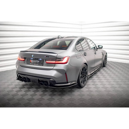 Prolunghe Laterali Posteriori VER2 Nere per BMW M3 G80 dal 2021