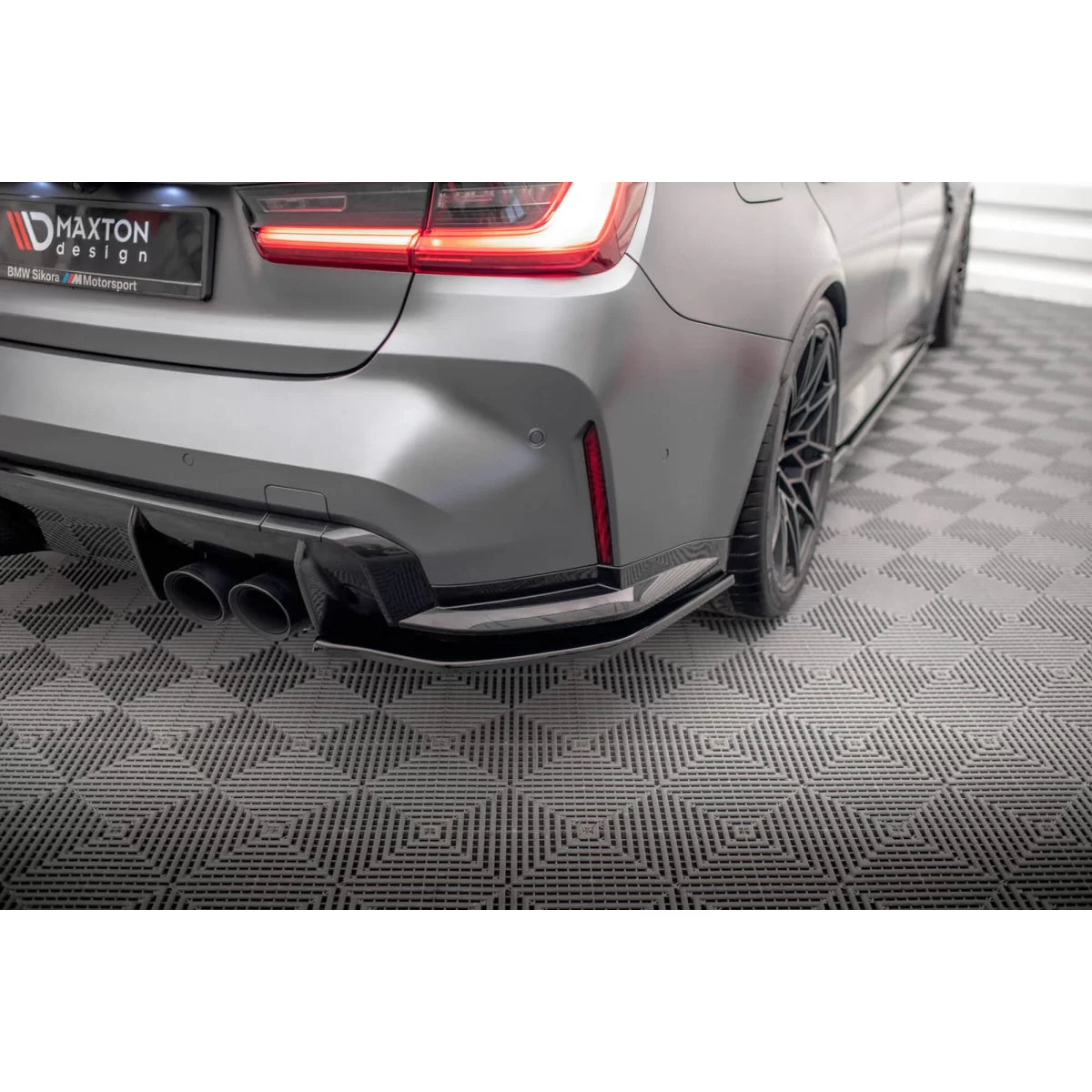 Prolunghe Laterali Posteriori VER2 Nere per BMW M3 G80 dal 2021