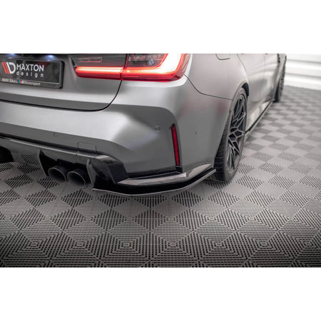 Prolunghe Laterali Posteriori VER2 Nere per BMW M3 G80 dal 2021