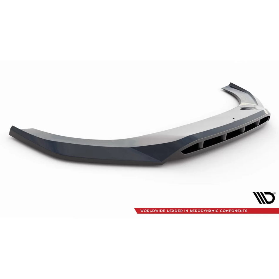 Spoiler Anteriore Ver. 2 Nero Lucido per Audi Q7 2016-2019 S-line