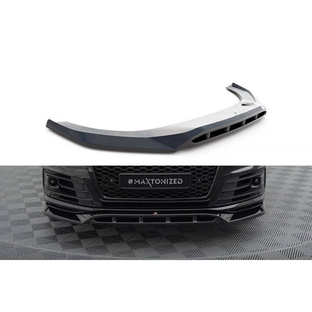 Spoiler Anteriore Ver. 2 Nero Lucido per Audi Q7 2016-2019 S-line