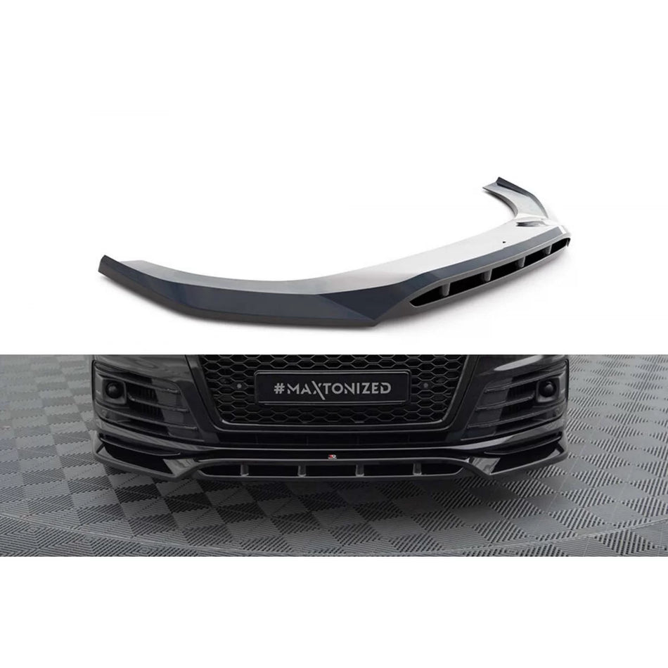 Spoiler Anteriore Ver. 2 Nero Lucido per Audi Q7 2016-2019 S-line