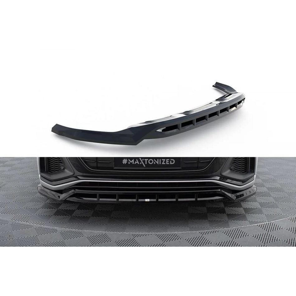 Spoiler Anteriore Ver. 2 Nero Lucido per Audi Q8 SQ8 2018-2023