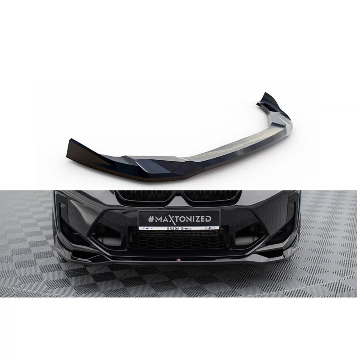 Spoiler Anteriore Versione 2 Nero Lucido per BMW X3 F97 dal 2021