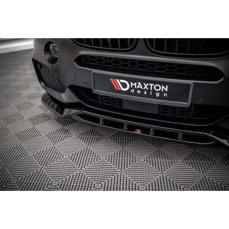 Spoiler Anteriore Versione 2 per BMW X5 F15 M Package 2013-2018 Nero Lucido