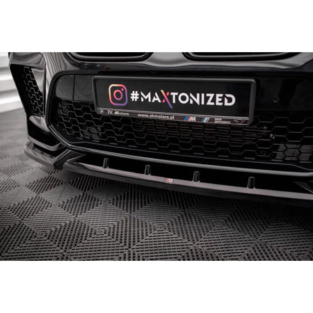 Spoiler Anteriore Versione 2 Nero Lucido per BMW X6M F96 dal 2020