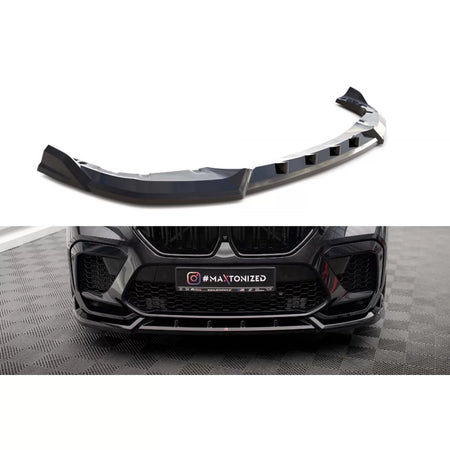 Spoiler Anteriore Versione 2 Nero Lucido per BMW X6M F96 dal 2020