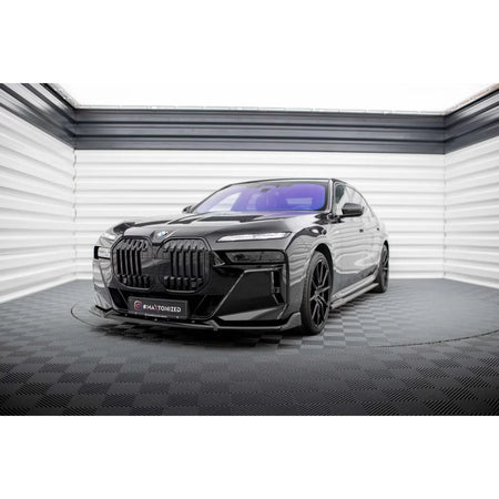 Spoiler Anteriore Versione 2 per BMW Serie 7 M760E G70 dal 2022 Nero Lucido