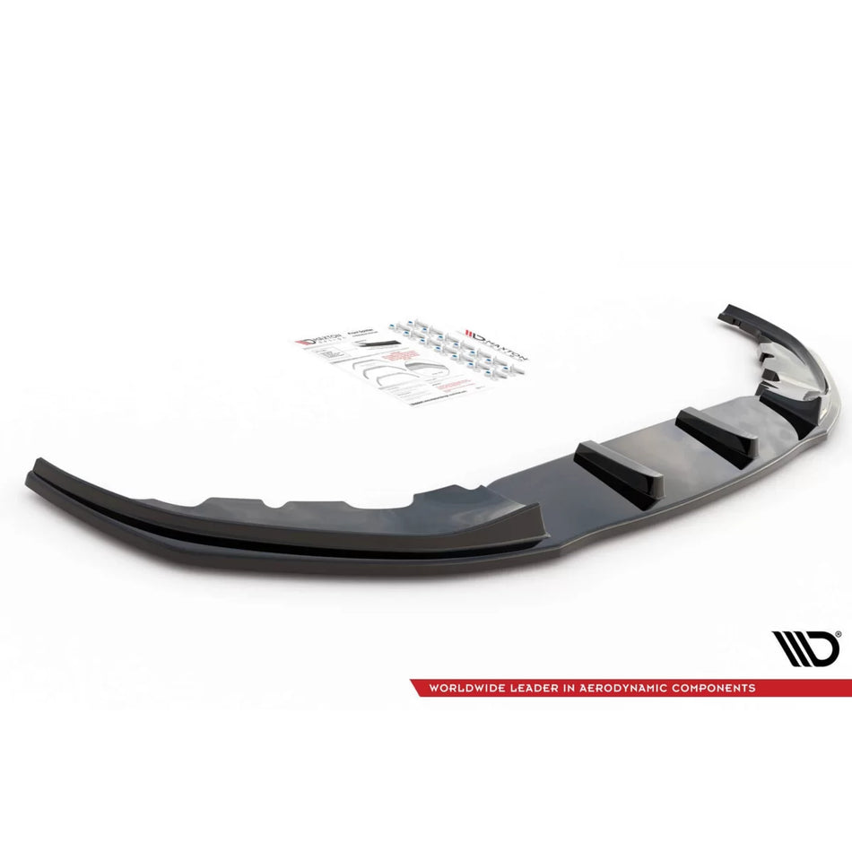 Spoiler Anteriore Versione 2 per BMW Serie 7 G11 2015-2018 Nero Lucido