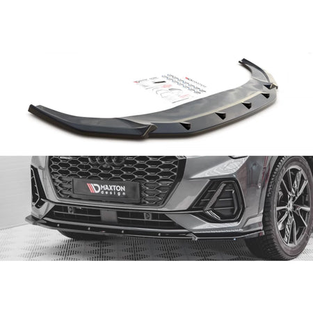 Spoiler Anteriore Versione 2 per Audi Q3 Sportback S-line dal 2019 Nero Lucido