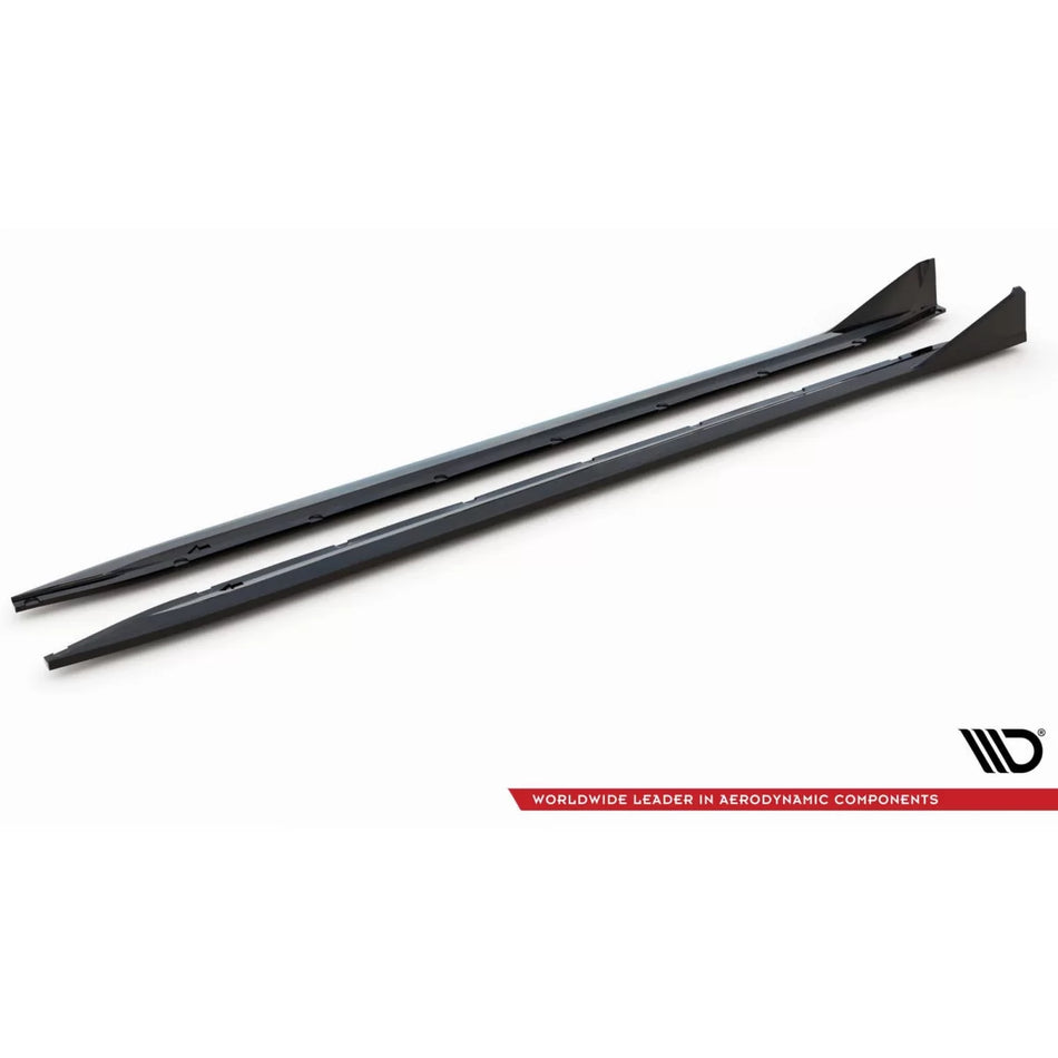 Additivi Versione 3 per Minigonne Tipo CSL BMW M4 G82 dal 2021 Nero Lucido