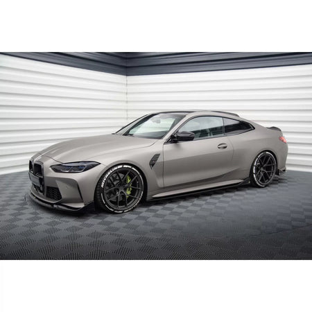 Additivi Versione 3 per Minigonne Tipo CSL BMW M4 G82 dal 2021 Nero Lucido