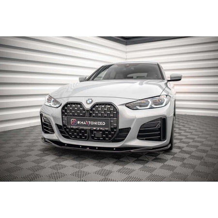 Spoiler Anteriore Versione 3 per BMW Serie 4 Gran Coupe G26 dal 2021 Nero Lucido