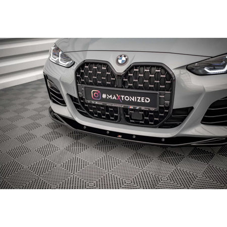 Spoiler Anteriore Versione 3 per BMW Serie 4 Gran Coupe G26 dal 2021 Nero Lucido