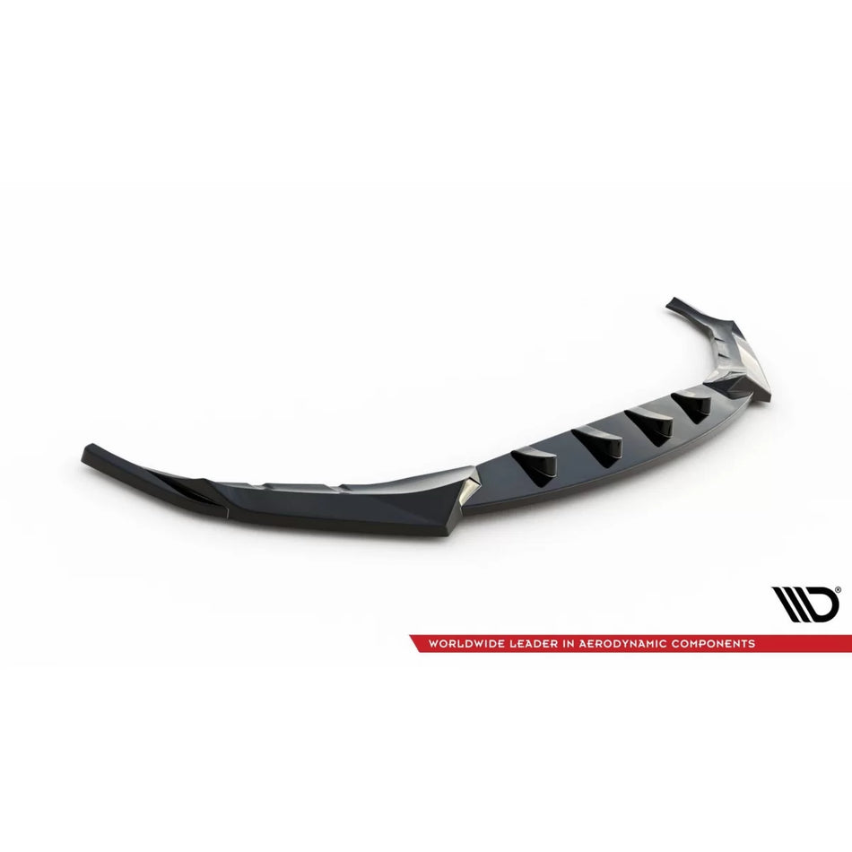 Spoiler Anteriore Versione 4 per BMW Serie 5 G30 2017-2020 Nero Lucido