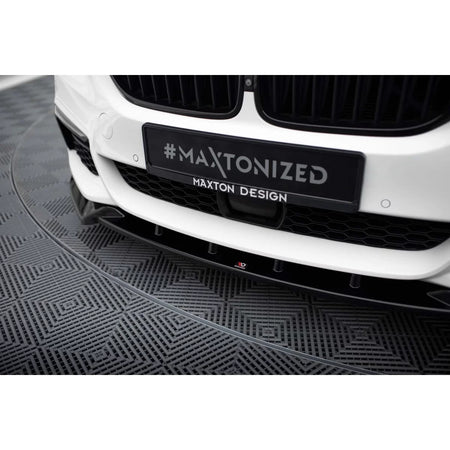 Spoiler Anteriore Versione 4 per BMW Serie 5 G30 2017-2020 Nero Lucido