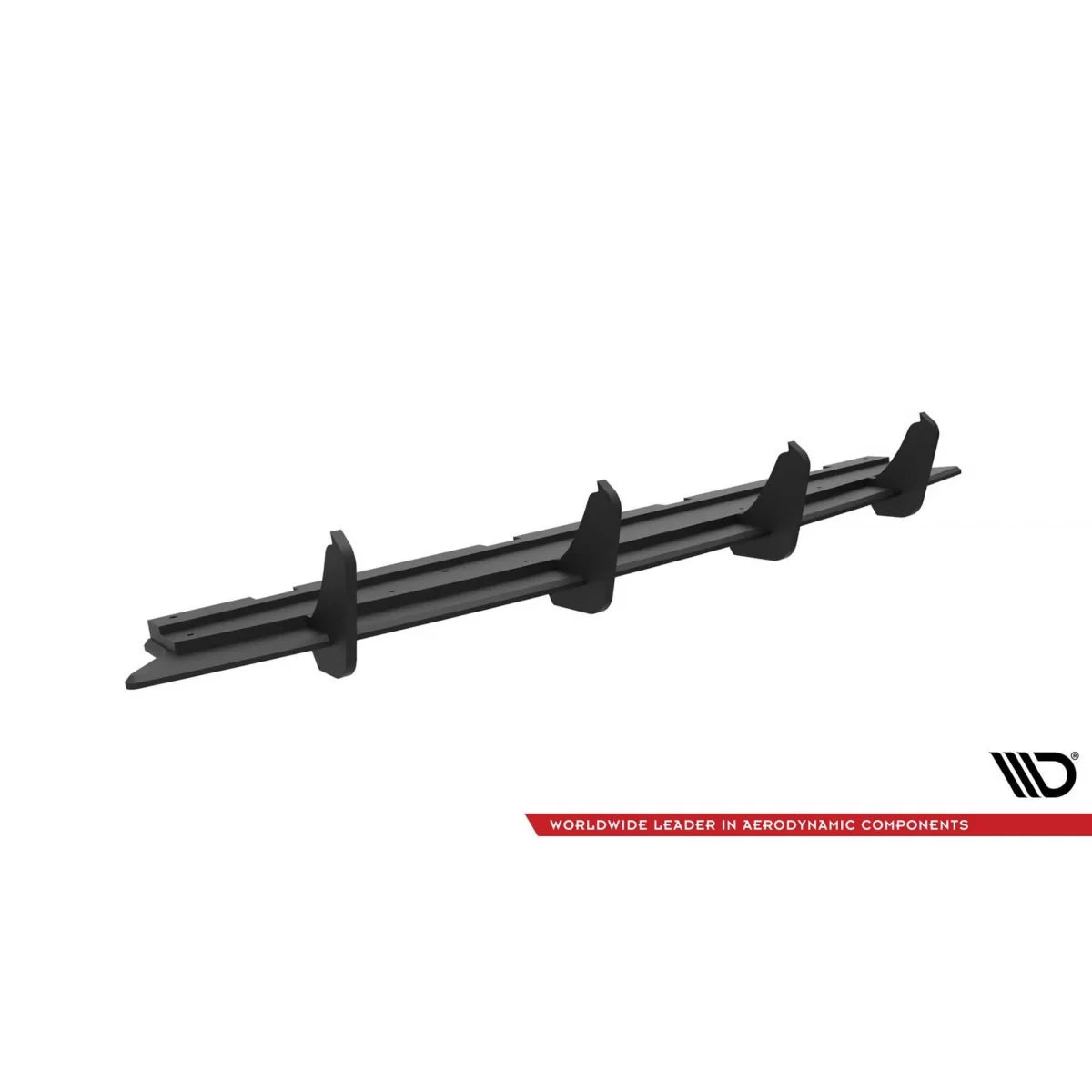 Add-on Diffusore Posteriore Nero Opaco per Audi Q8 S-Line 2018-2023