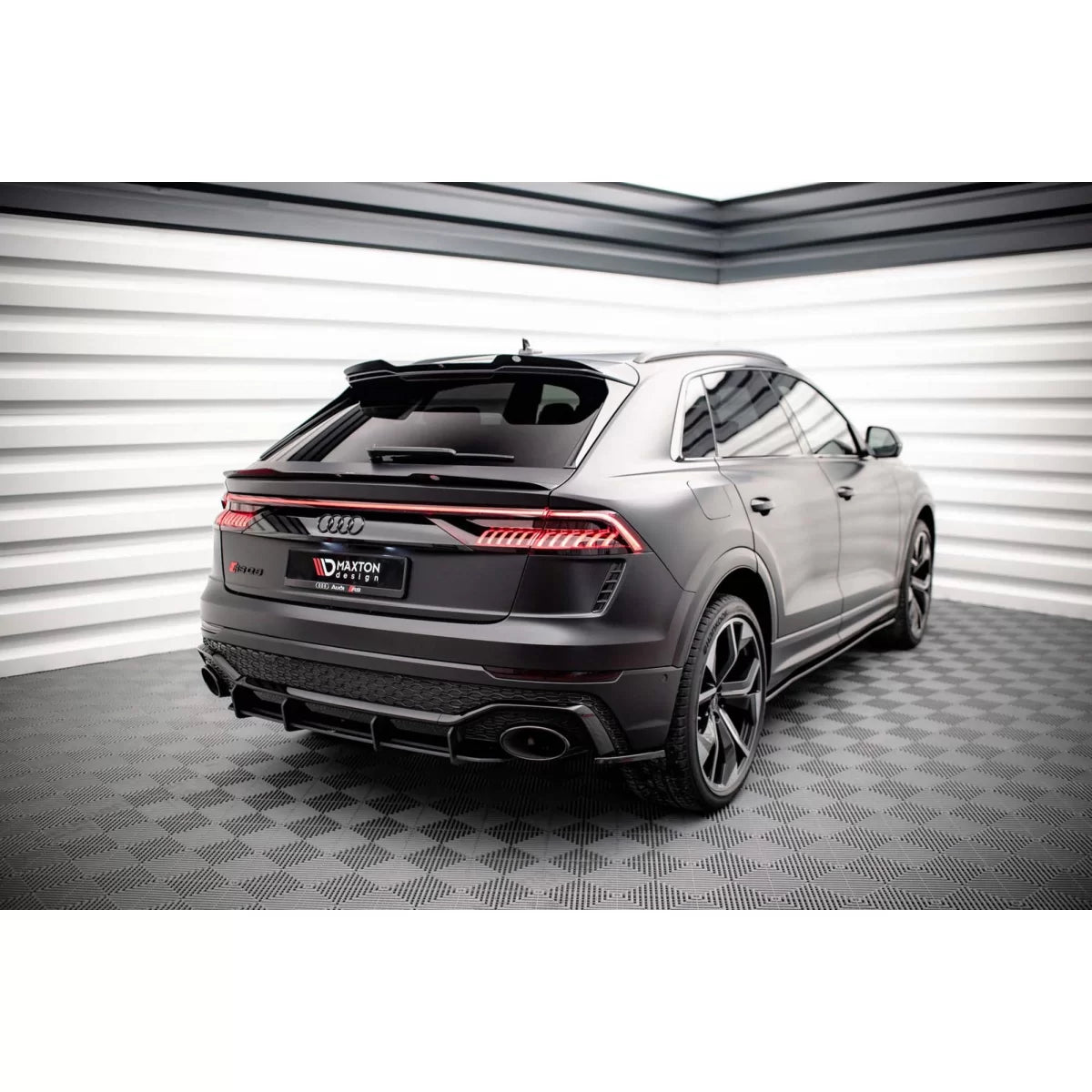 Add-on Diffusore Posteriore Opaco per Audi RSQ8 MK1 dal 2019
