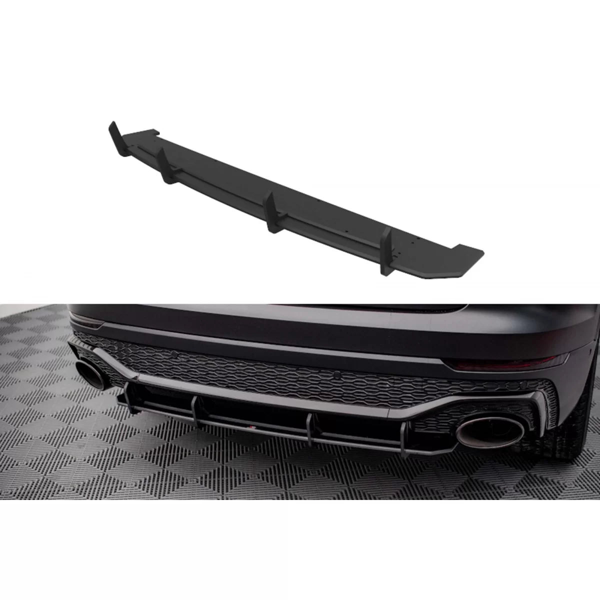 Add-on Diffusore Posteriore Opaco per Audi RSQ8 MK1 dal 2019