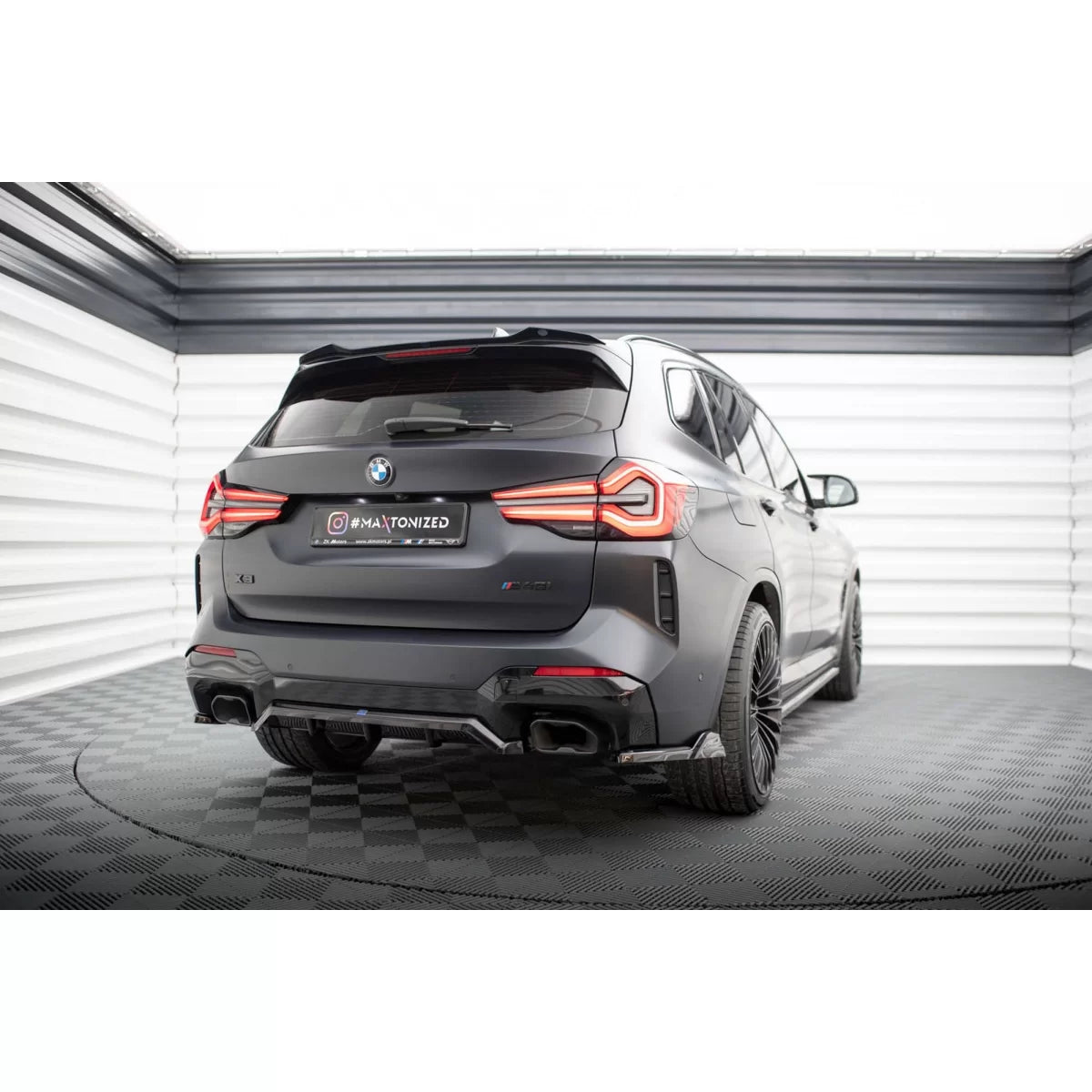 Add-on Diffusore Posteriore Nero per BMW X3 G01 M Package dal 2021