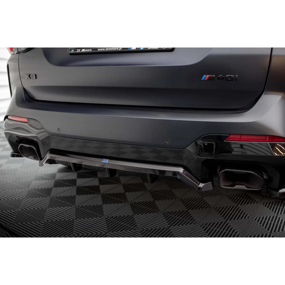 Add-on Diffusore Posteriore Nero per BMW X3 G01 M Package dal 2021