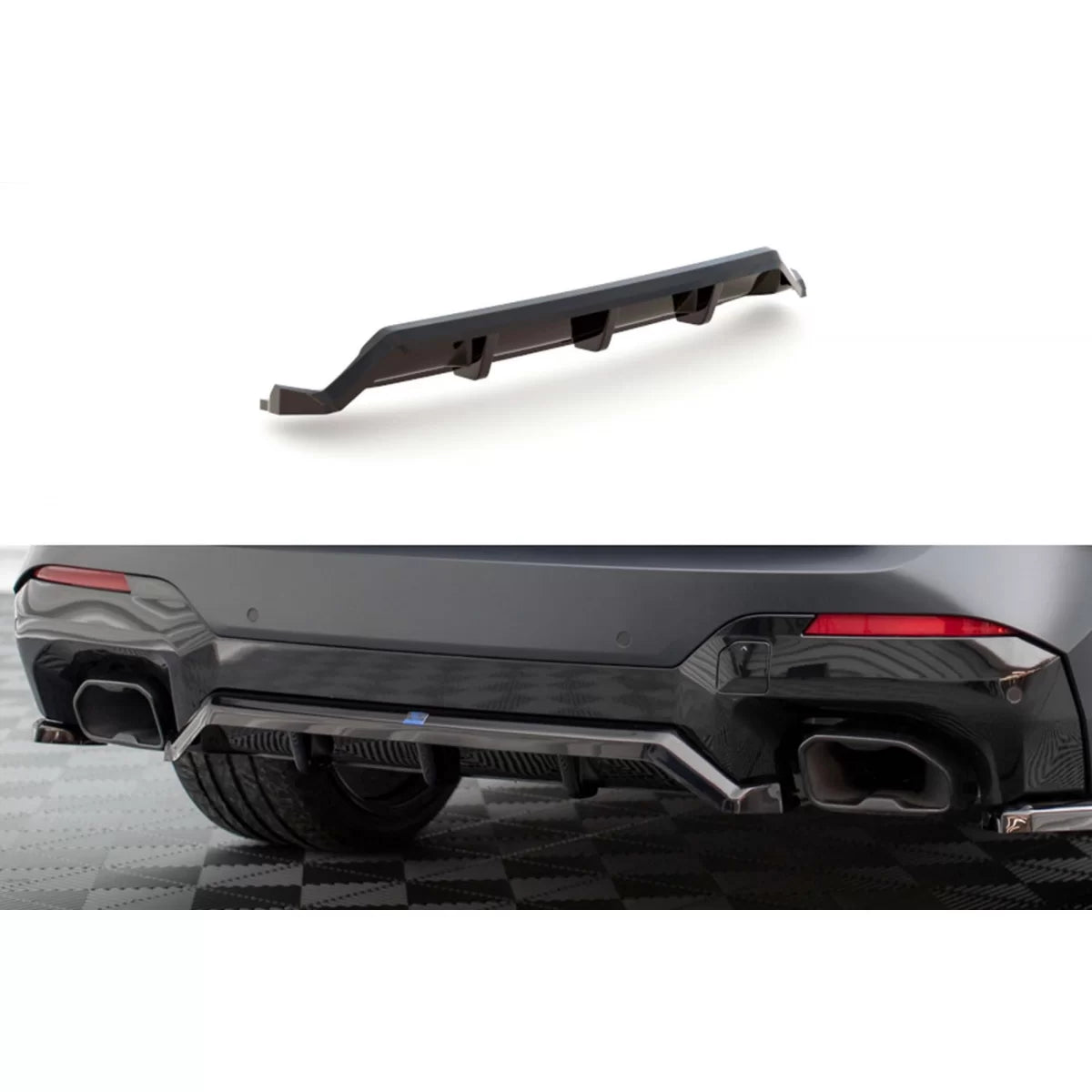 Add-on Diffusore Posteriore Nero per BMW X3 G01 M Package dal 2021