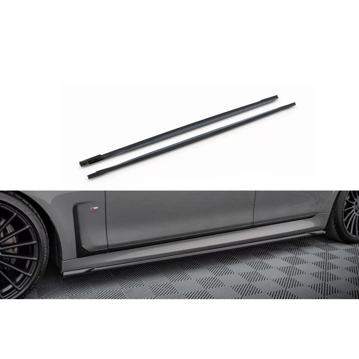 Add-on Maxton Design Nero Lucido per BMW Serie 7 G11 M Package 2019-2022
