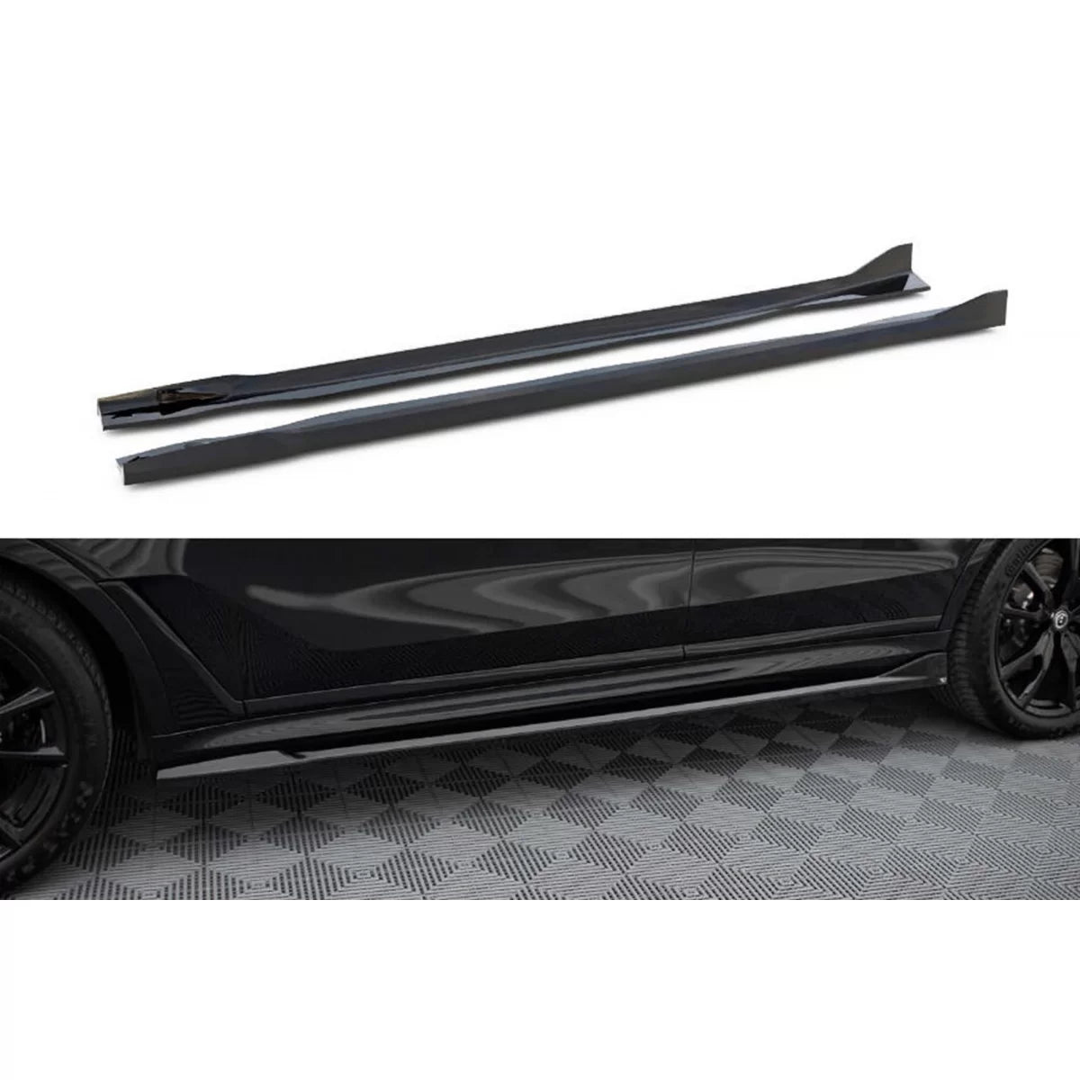 Add-on Maxton Design Nero Lucido per BMW X7 G07 M Package dal 2022