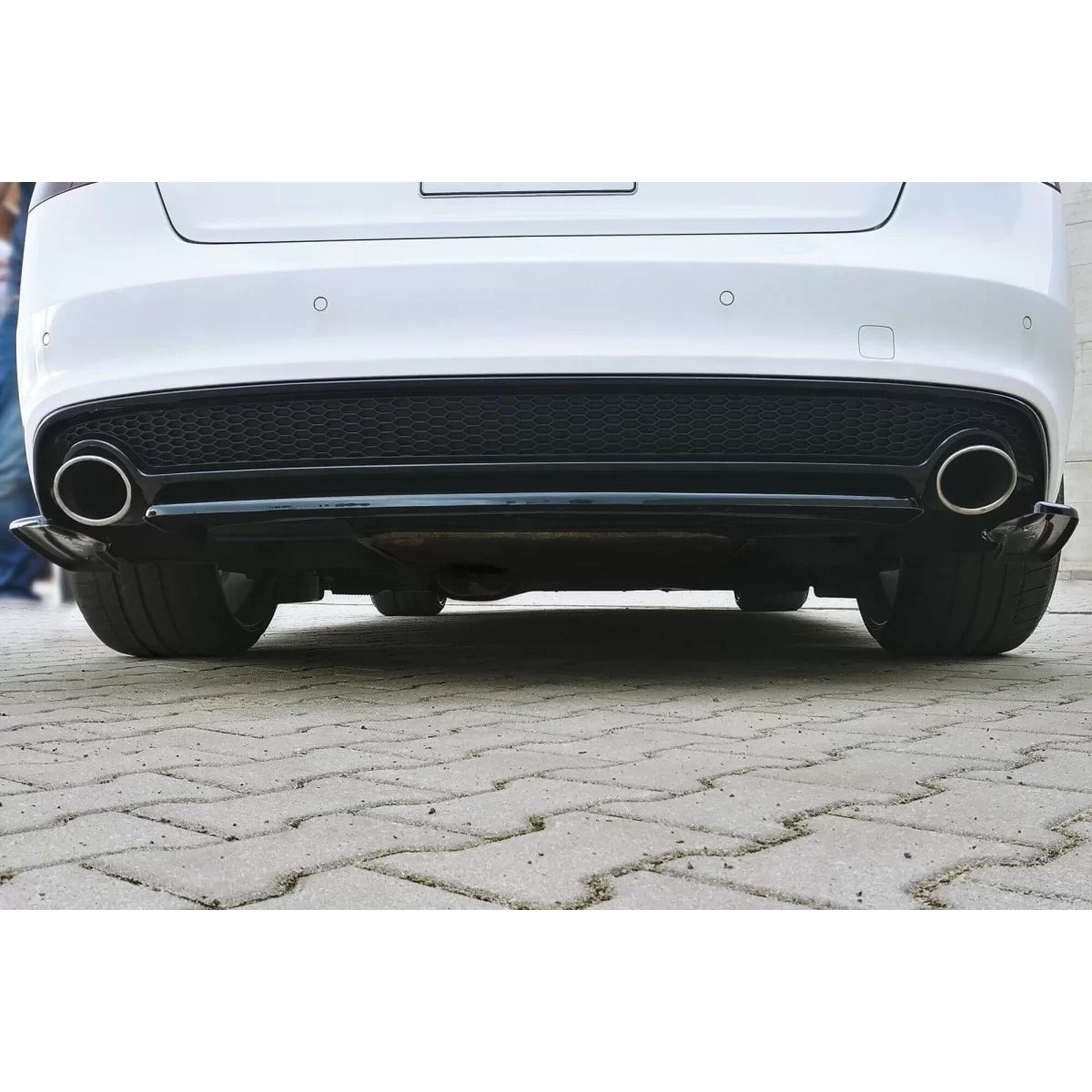 Add-on Posteriore Paraurti S-line Nero Audi A5 8T Coupe Sportback 2011-2015