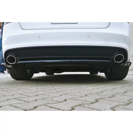 Add-on Posteriore Paraurti S-line Nero Audi A5 8T Coupe Sportback 2011-2015