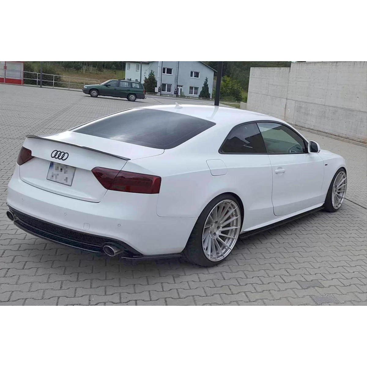Add-on Posteriore Paraurti S-line Nero Audi A5 8T Coupe Sportback 2011-2015
