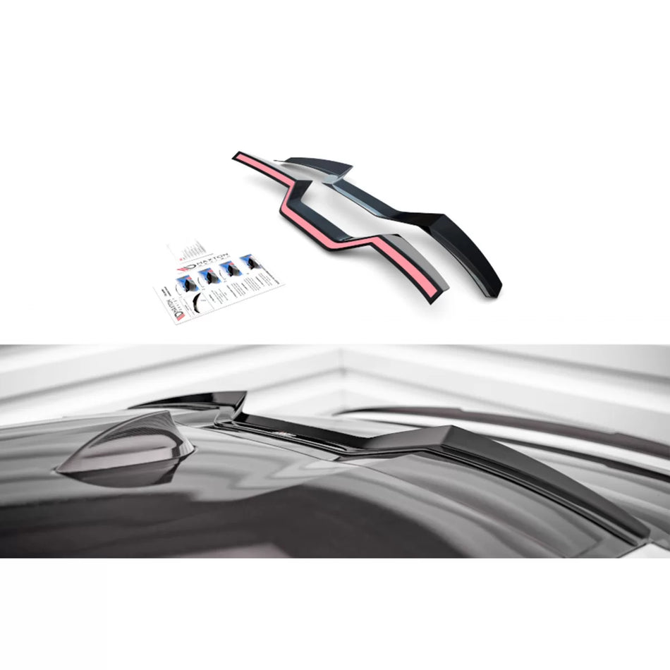 Add-on Parasole Anteriore Nero Lucido per BMW X6 G06 dal 2019