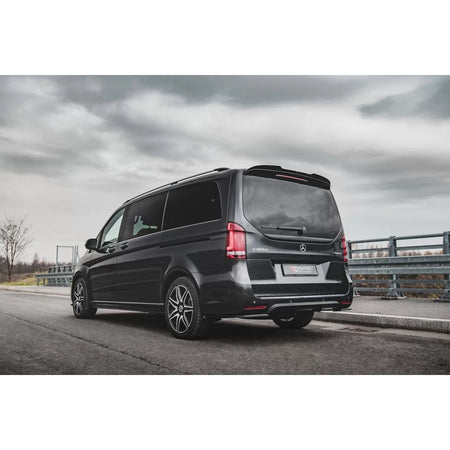 Add-on Parasole Posteriore Nero Lucido per Mercedes Classe V W447 a Design