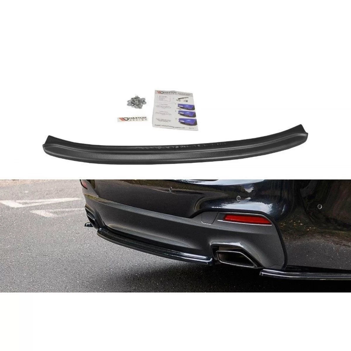 Additivo Paraurti Posteriore Nero Lucido per BMW Serie 5 G30 dal 2017