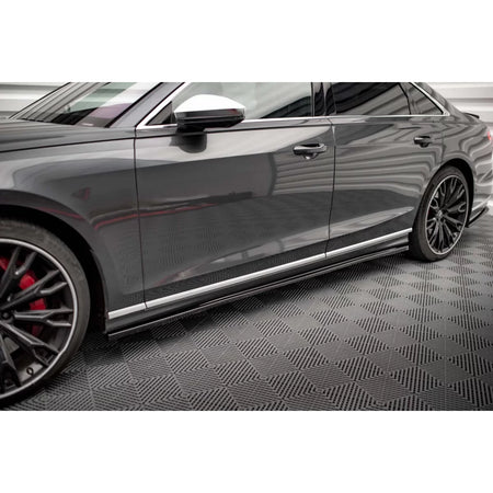 Additivi Minigonne Laterali Posteriori Neri per Audi S8 D5 dal 2019