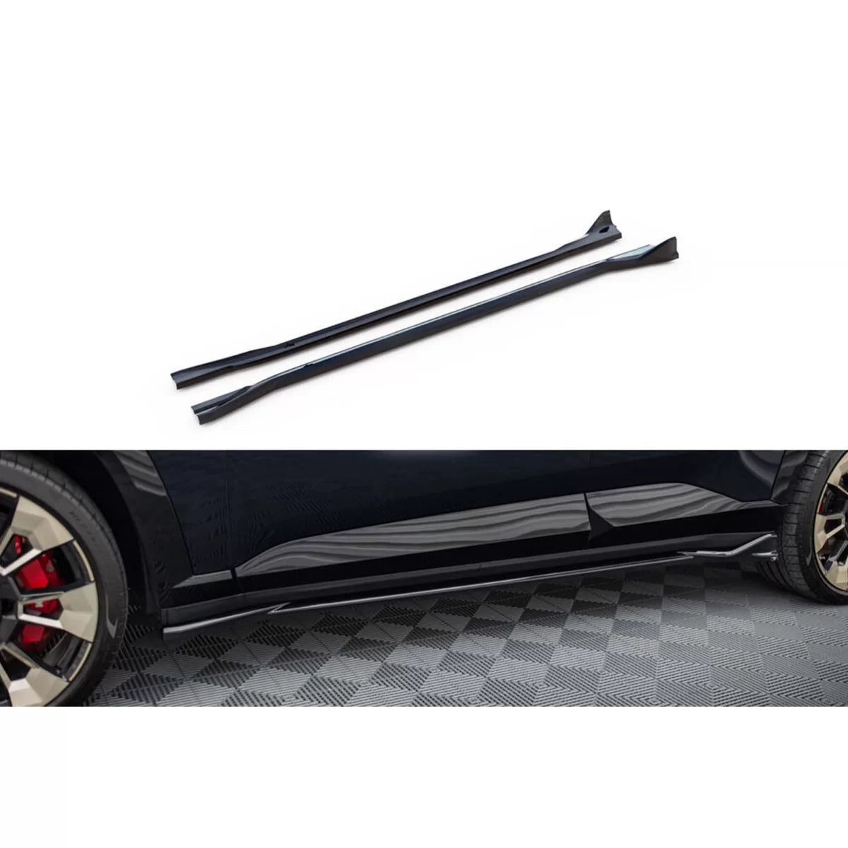 Additivi Minigonne Laterali Neri per BMW Xm G09 dal 2022