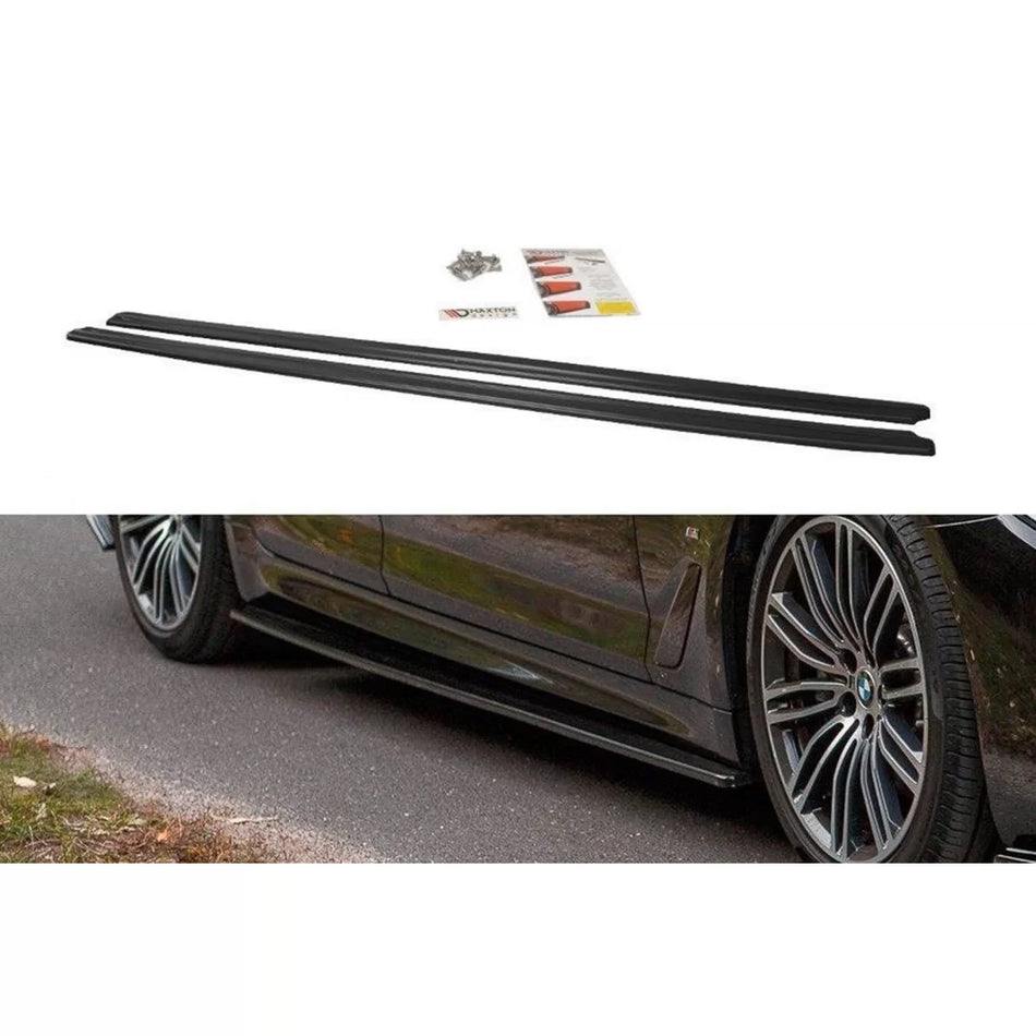 Additivi per Minigonne M Technik Posteriori Nero Lucido BMW Serie 5 G30 dal 2017