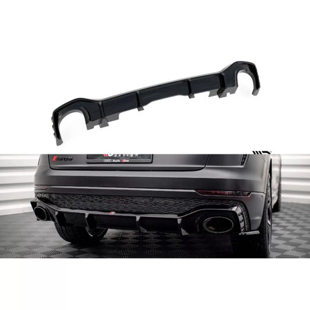 Diffusore Posteriore Nero Lucido per Audi RSQ8 MK1 dal 2019