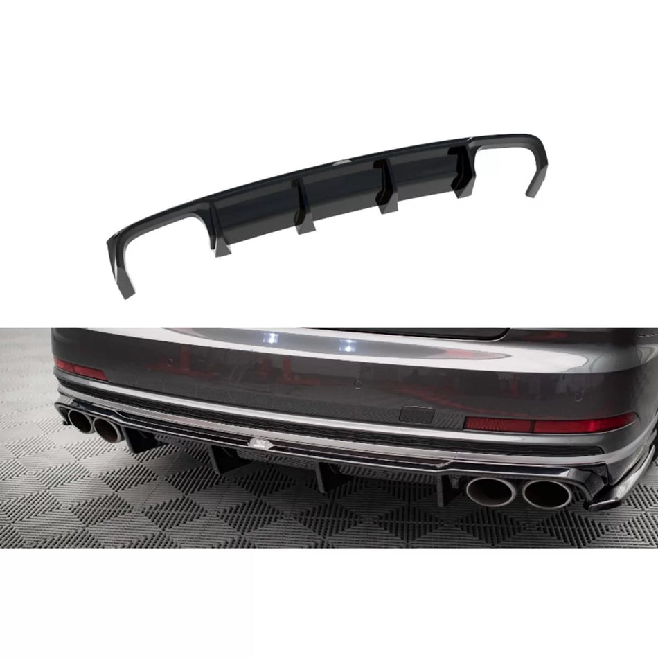 Diffusore Posteriore Nero Lucido per Audi S8 D5 2019-2021