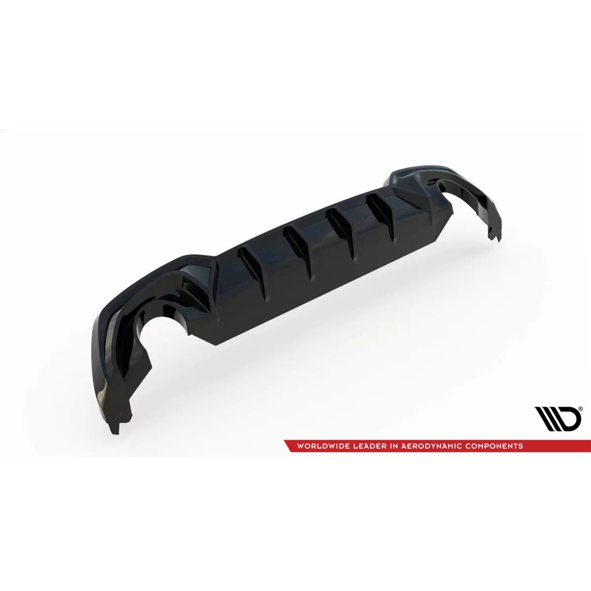 Diffusore Posteriore Nero per BMW Serie 3 G20 Berlina 2018-2022 M Sport Gancio