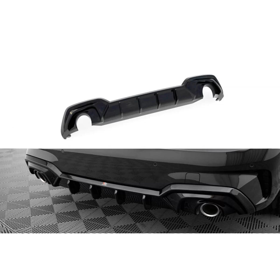 Diffusore Posteriore Nero per BMW Serie 3 G20 Berlina 2018-2022 M Sport Gancio