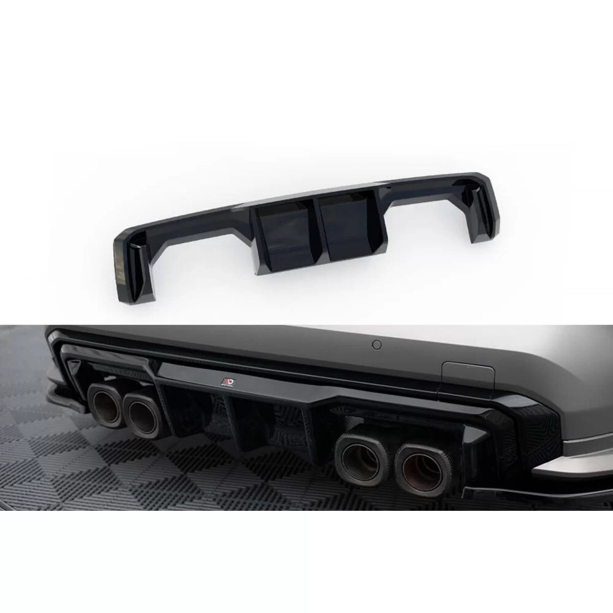 Diffusore Posteriore Nero Lucido per BMW M4 G82 Coupe dal 2021