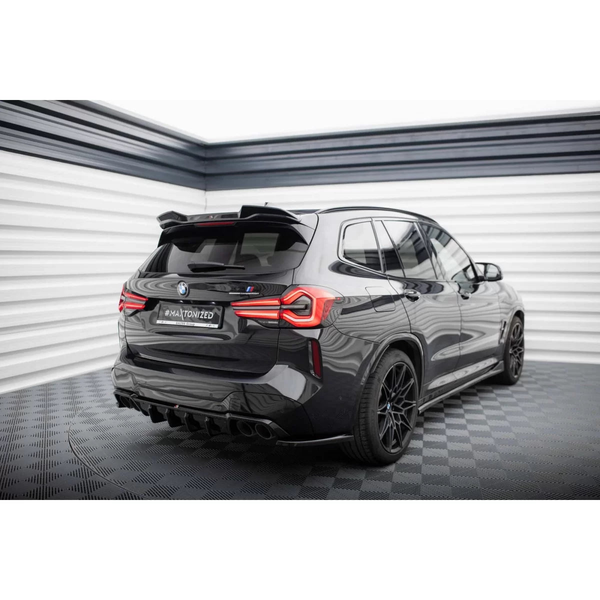 Diffusore Posteriore Nero per BMW X3 F97 dal 2021 Paraurti M