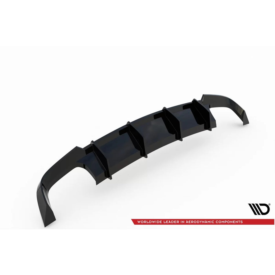 Diffusore Posteriore Nero Lucido per Audi A6 C7 Berlina Avant 2014-2017 S-line