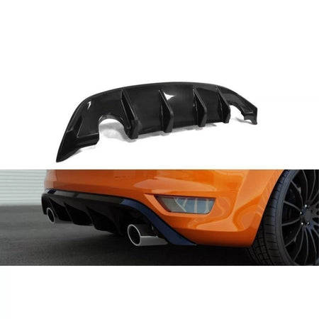 Diffusore Posteriore Nero Lucido per Ford Focus Berlina 5 Porte 2007-2011