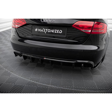 Diffusore Posteriore Nero per Audi A4 B8 Berlina e Avant 2007-2011