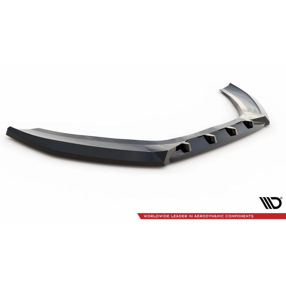 Spoiler Paraurti Anteriore Versione 2 Nero Lucido per Audi A6 C7 2011-2014