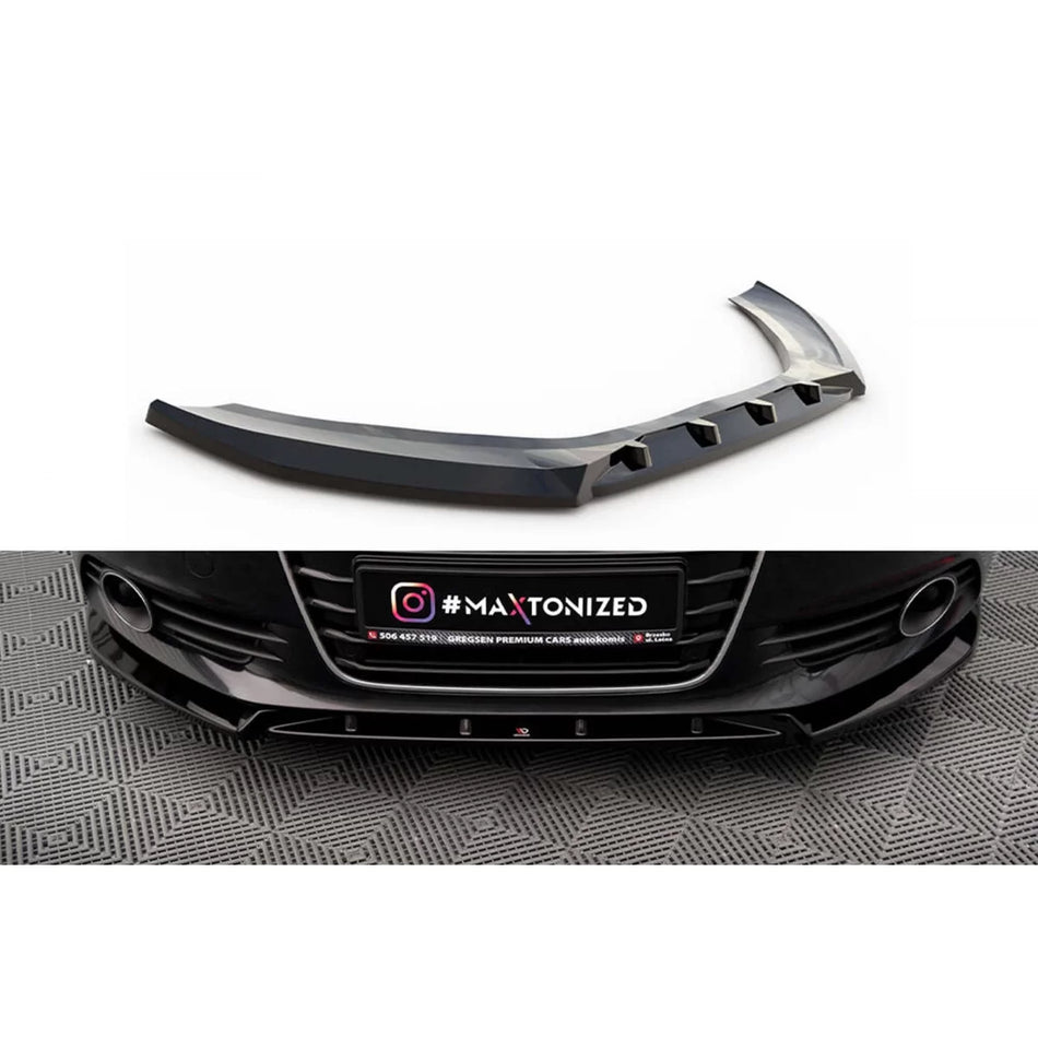 Spoiler Paraurti Anteriore Versione 2 Nero Lucido per Audi A6 C7 2011-2014