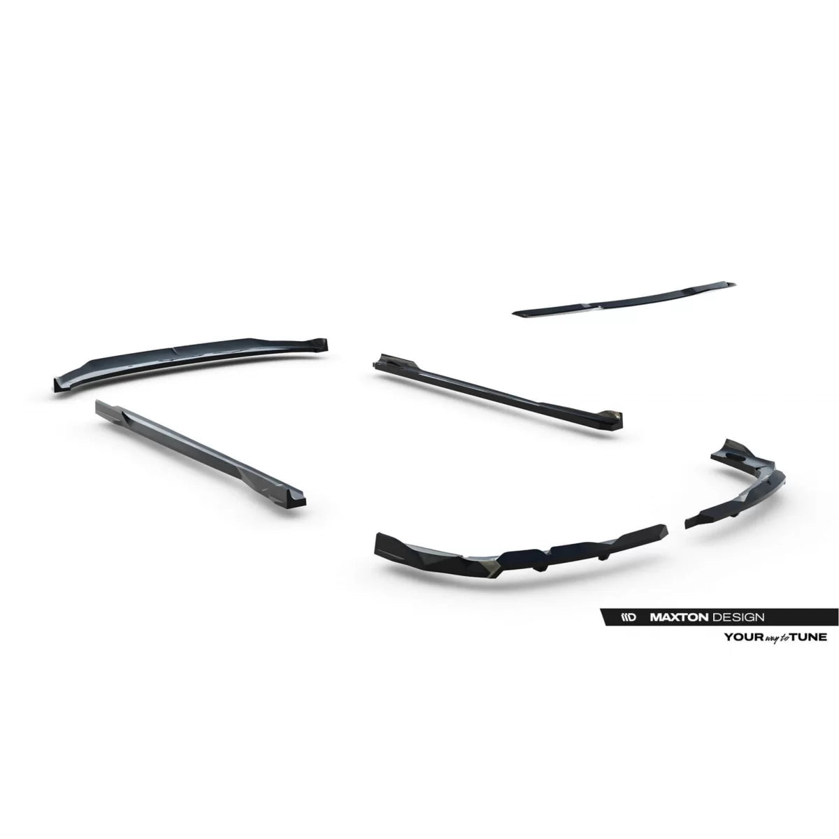 Minigonne Paraurti Anteriore Posteriore e Tetto Nero per BMW X3 G45 M Pack 2024
